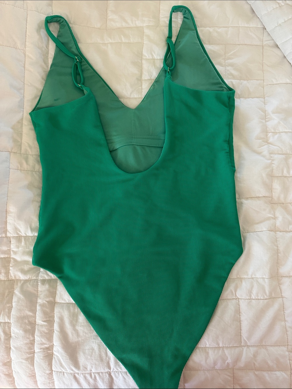 Beach Riot Green Ribbed One-Piece Swimsuit - Picture 2 of 3